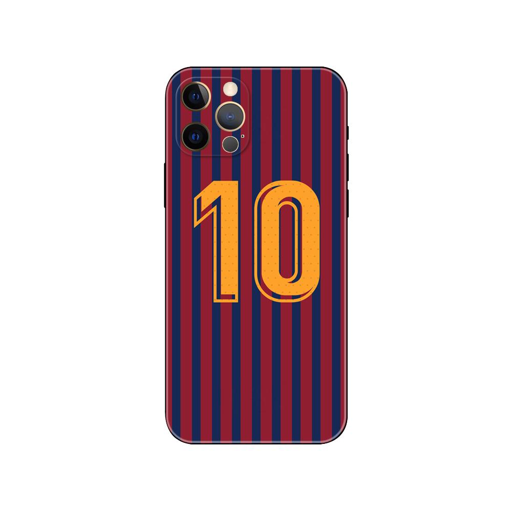 Чехол для телефона с футбольным номером для iPhone 14 5S 2020se 6 6s 7 8 plus x 10 XR XS 11 12 13 mini pro MAX, черная задняя крышка из ТПУ