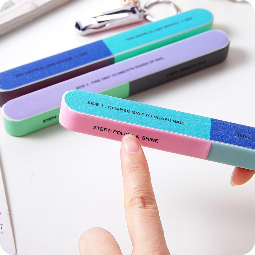 Creative Six-sided Polishing File Printing Sanding Nail Tool