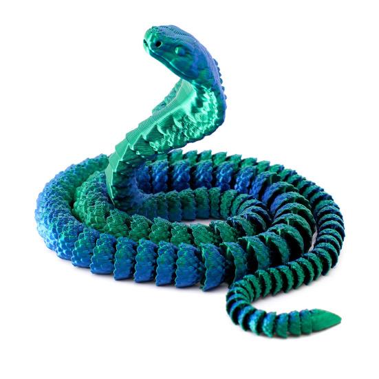 Yousheng 3D печатный орнамент в виде змеи, шарнирная модель змеи, детский и взрослый декор стола, игрушка-змея для снятия стресса, подарок для любителей природы