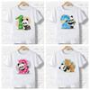 Chlidren T-shirt Boys/Girls Happy Birthday Panda Number 1-9 Bow Print T Shirt Baby Cartoon Funny T-shirt Kids Present Clothes