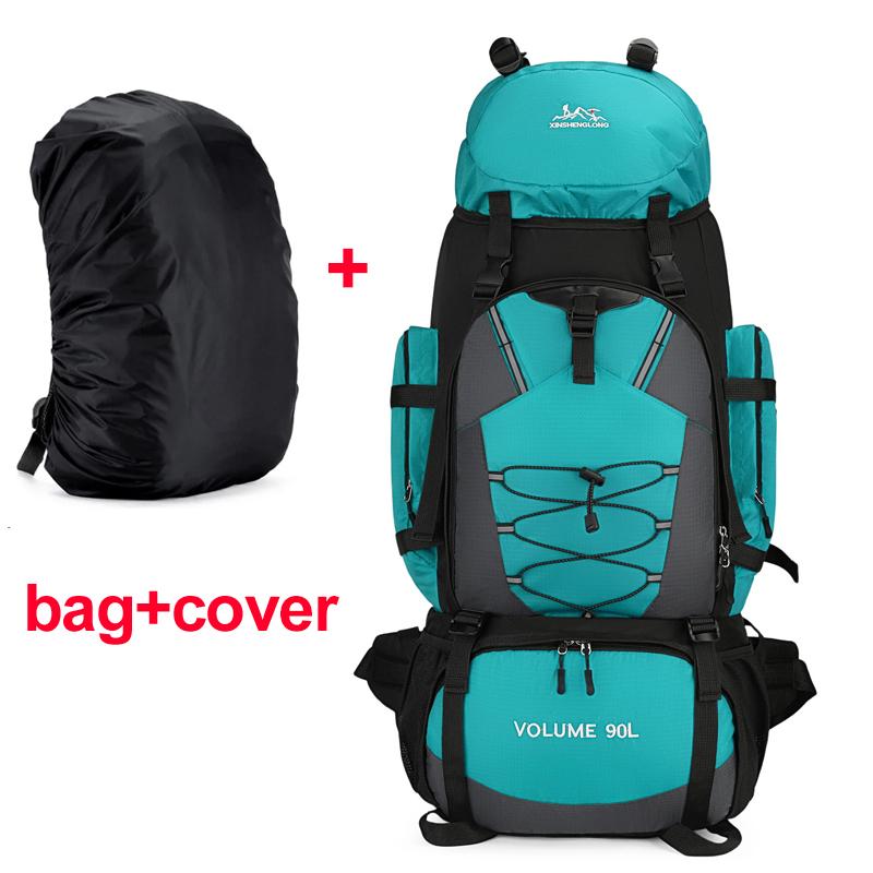 90L Hiking Camping Backpack Travel Daypack Waterproof Trekking Rucksack Large Outdoor Sports Bags for Men Climbing Touring Bag