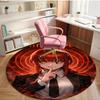 Makima Chainsaw Man Print Round Rug, Washable Floor Carpet, For Entryway Dorm Laundry Room Office Study, Home Decor Birthday Christmas Gift