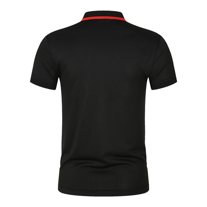 Летняя мужская рубашка поло, повседневная, дышащая, быстросохнущая, облегающая, с узором «лошадь» и лацканами, для бизнеса, фитнеса и активного отдыха