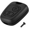 Сменный чехол для ключей без меча, совместимый с Citroen C1 C2 C3 C5 Xsara Saxo Berlingo Picasso, черный, 2 кнопки