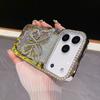 Наклейка-бабочка со стразами, подходит для чехла мобильного телефона iPhone11PROMAX, полый, с теплоотводом, Apple 11, гальваническое покрытие, блестящий, мягкий чехол