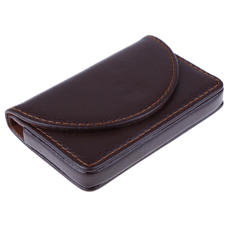 Карманный кожаный держатель для визиток, ID-карт, кредитных карт, чехол-кошелек с коробкой
