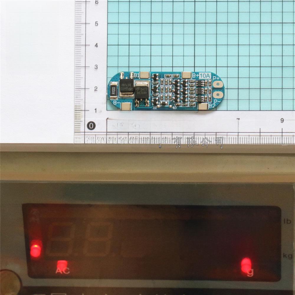 Плата защиты литиевой батареи 3S 11.1V/12V/12.6V с функциями защиты от перезаряда, переразряда, короткого замыкания и ограничением тока 10A
