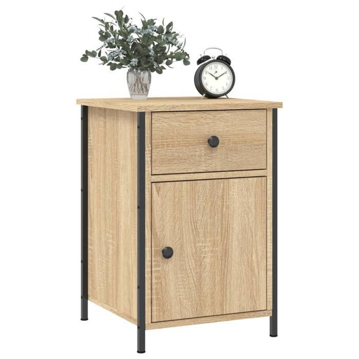 VidaXL Bedside Table Sonoma Oak 40x42x60 Cm Engineered Wood 825905