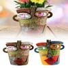 New Colorful Facial Art Abstract Resin Flower Pot Facial Head Type Balcony Succulent Green Plant Flower Pot Ornaments