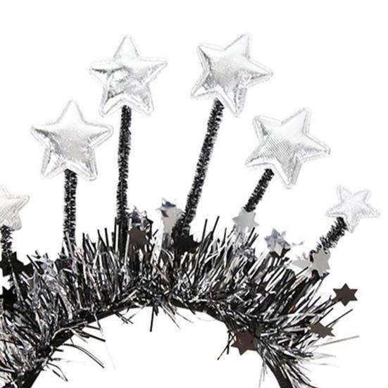 Yousheng Elastic Hair Hoop Men Women New Year Theme Headband HAPPY NEW YEAR Decoration Versatile Hair Accessory