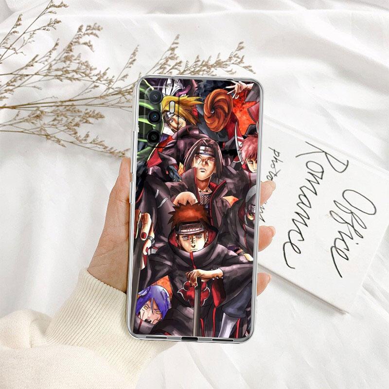 TR37 Naruto Akatsuki Transparent Phone Case for Motorola Moto G40 G04 G05 One Ace Action  Fusion + Plus Hyper Macro Vision Zoom