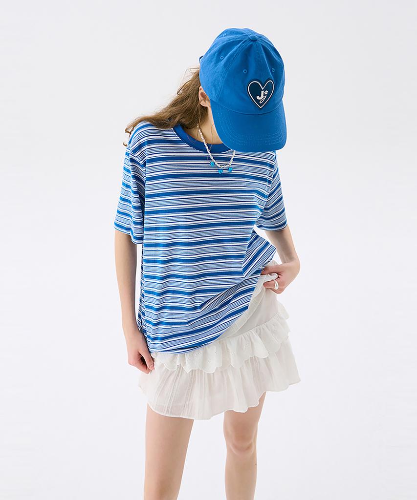 JUNEJUNE SPACE Vol13.Stripe T_Blue(Vol13.Stripe T_Blue)