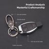 Premium Zinc Alloy Car Keychain Minimalist Metal Keyring For Chevrolet Cruze Malibu Colorado Suburban Equinox Blazer Trax Camaro