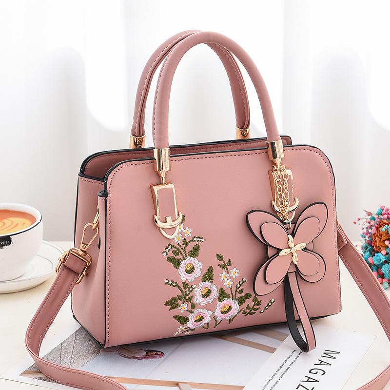 High Beauty Value Fashion Embroidery Embroidered Handbag New Single Shoulder Shoulder Bag