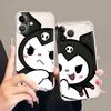 Мягкий чехол для телефона для iPhone 17 Pro Max 13 Pro Air 16 12 Mini 14 Plus 15 XR 7 8 XS Max 11 Sanrio Милый Куроми