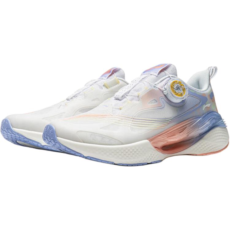 Li Ning Детские Cloud Weave Удобные Спортивные Простые Упругие Дышащие Беговые Кроссовки Унисекс Беговые Кроссовки Светло-Фиолетовые YKFV124-4