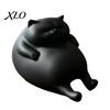 Канцелярские принадлежности Настольный Декор 3D Печатная Фигурка Толстого Кота, Милая Ленивая Статуэтка, Украшения Минималистичный Настольный Орнамент для и Полки Декор Маленькое Животное