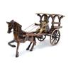 Brass European Horse Carriage Showpiece, Standard, Multicolour, Pack of 1