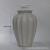 Nordic Ceramic Vase: Minimalist White Flower Container for Creative Home Décor and Dried Floral Arrangements