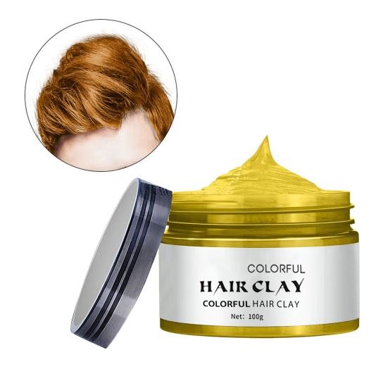 100ML Disposable Hair Dye Cream Colorful Natural Plants Washable Safe Men Women Instant Hairstyle Temporary Hair Coloring Wax Mud