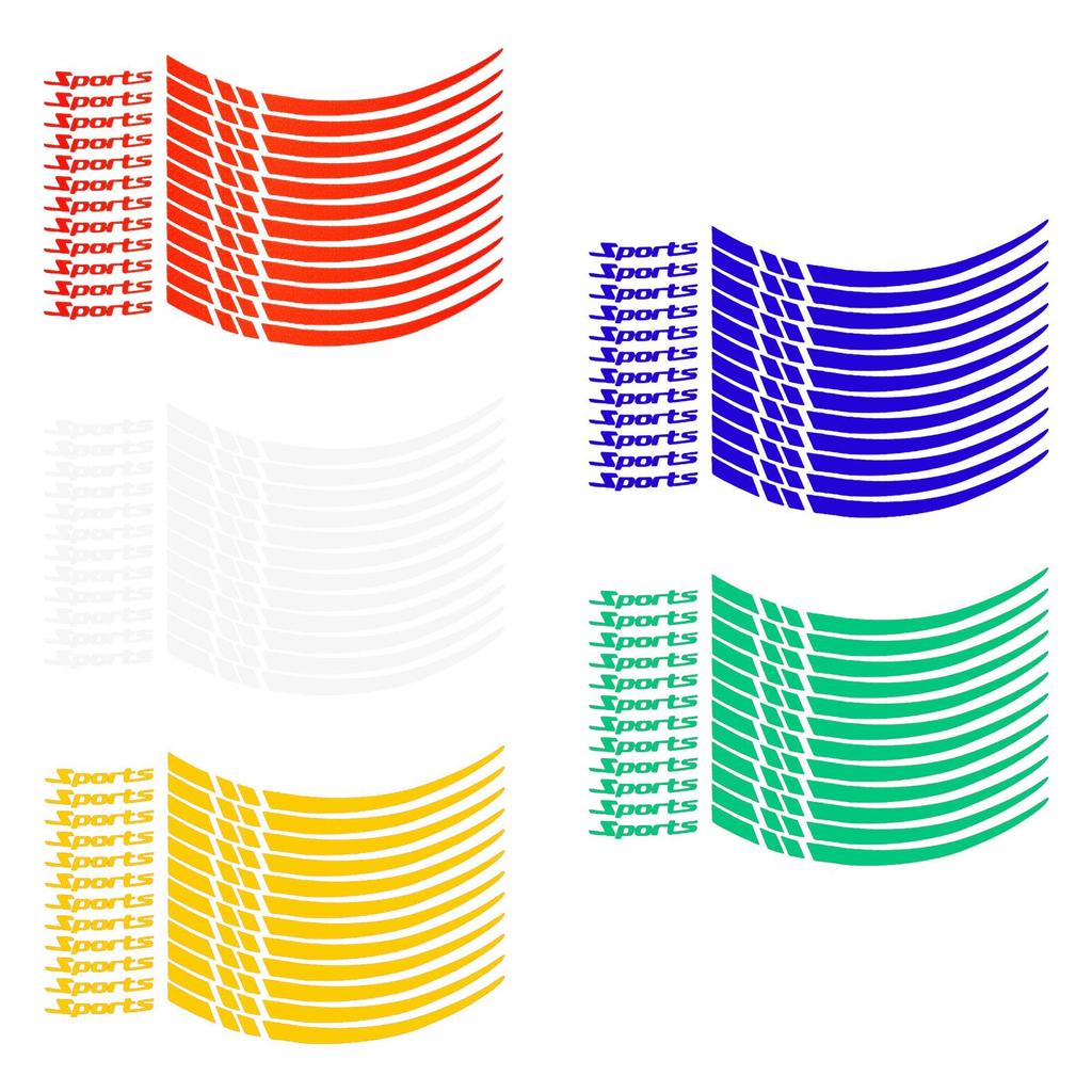 Car Wheel Hub Stickers Wheel Hub Decals Professional Wheel Accessory Fashionable