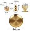 5 In 1 Incense Burner Palo Santo Holder Sage Holder Incense Holder for Incense Sticks/Coil Incense/Incense Cones and Brass Ash Catcher