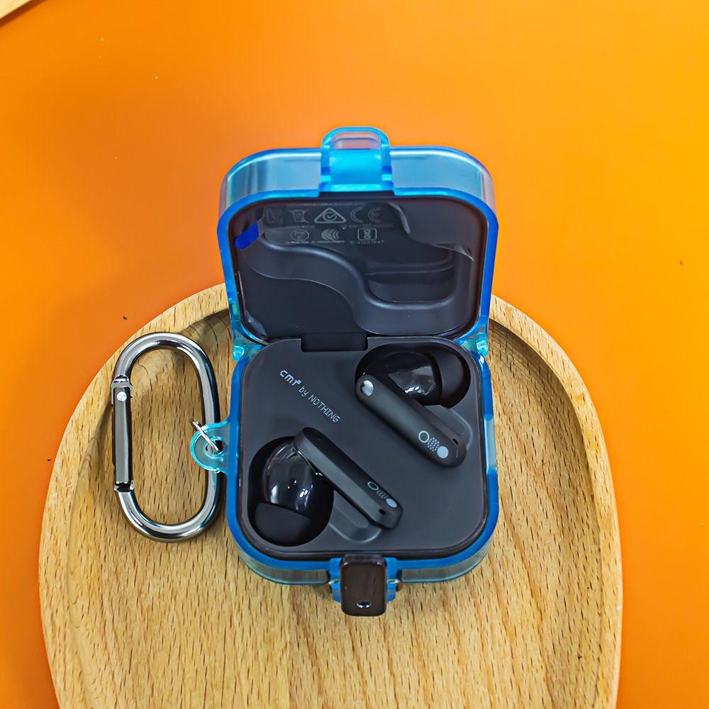 New TPU Earphone Protective Case Transparent Shell Clear Cover Anti-Scratch Security Lock Protector for CMF Buds Pro 2