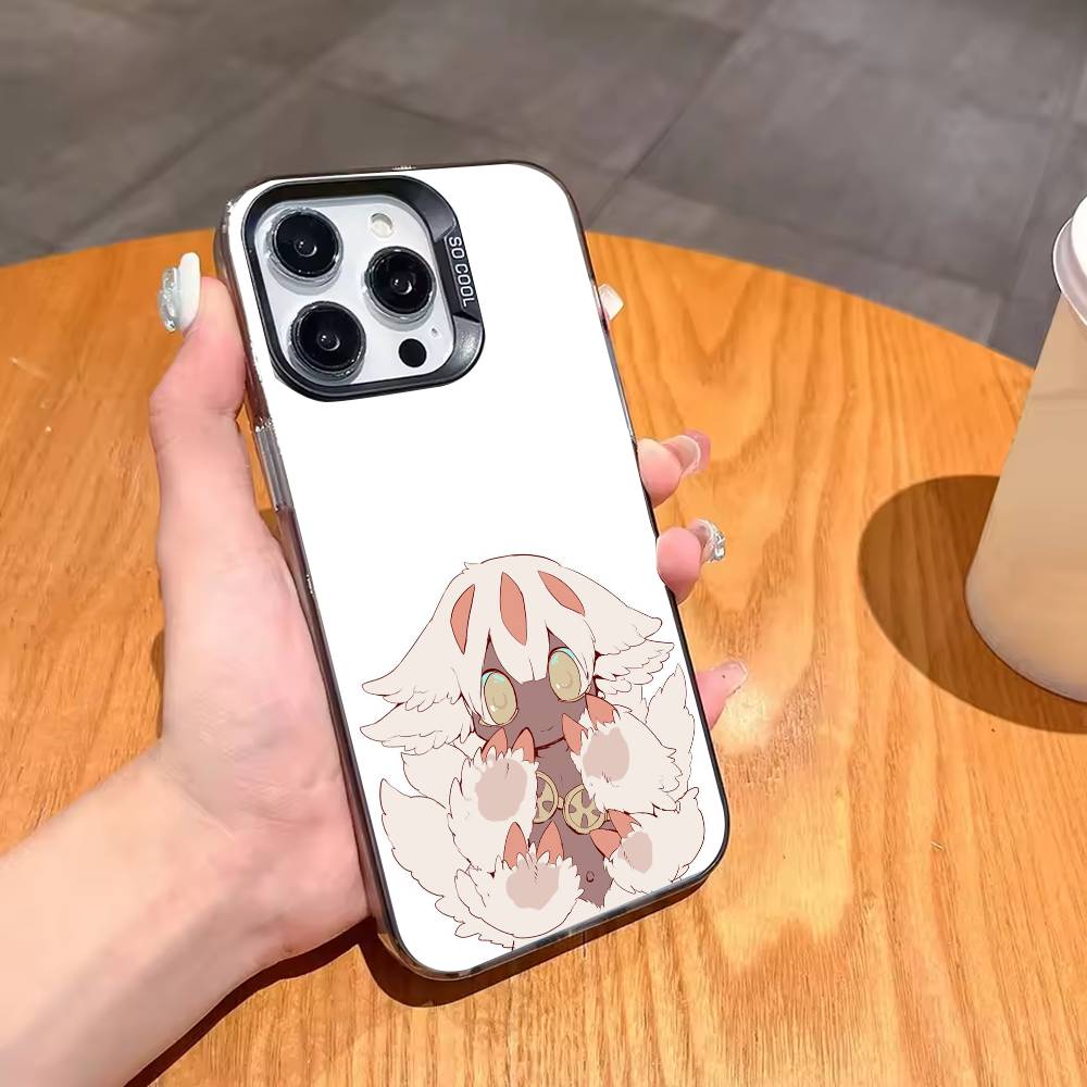 M-Сделано в Бездне Чехол для телефона Фапуты Для iPhone17 16 15 14 13 12 Pro Max Серый Черный Матовый Лазерный Металлик Аврора Funda