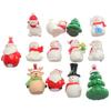Micro Landscape Deer Santa Claus Figurines Christmas Accessory Miniature Snowman Xmas Tree