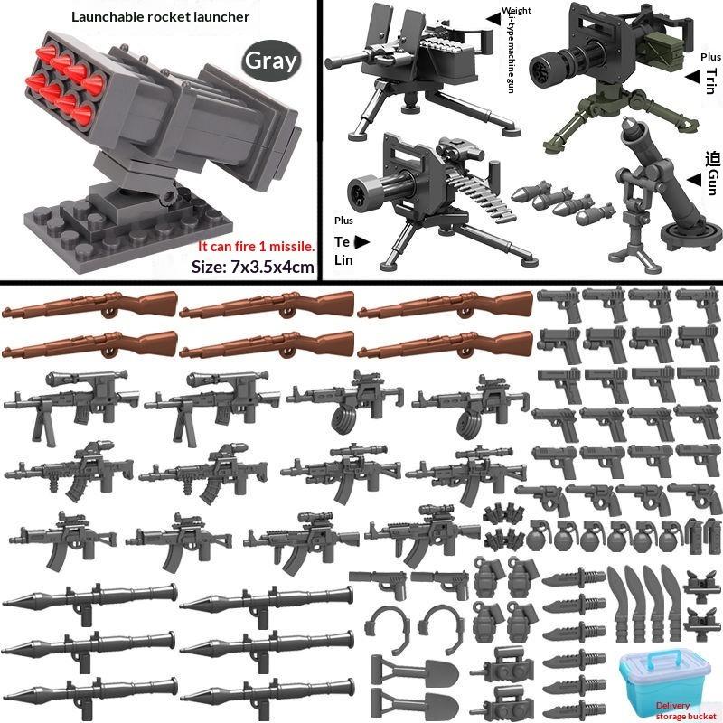 Compatible Building Block Military Gun Miniature Special Forces Assembly Boy Child Police Soldier