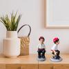 Pooping Boy Figurine Resin Cartoon Boy Barcelona Ornament Desk Decoration Sculpture for Home Study Living Room Bathroom Prank Gift