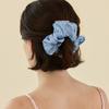 2DREAMERS Flowing Grid Silk Scrunchie