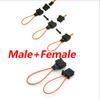 2 Pair Car Male+Female Plug Adapter Diagnostic Fiber Optic Bypass Loop Black Kit