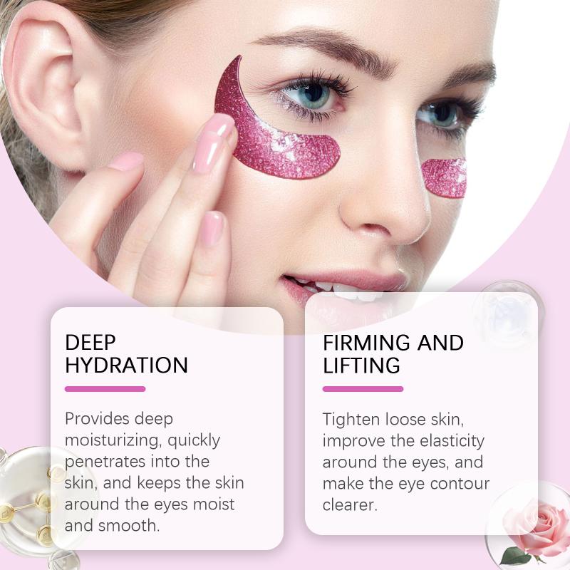 Collagen Eye Firming and Brightening Under Eye Patches Hydrating for Dark Circles Elastic Skin Care 10 Pairs