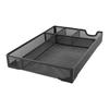 Metal Mesh Drawer Organizer Tray 5 Grids Multipurpose Stable Prevent Slip Metal Desk Organizer Storage Basket Black