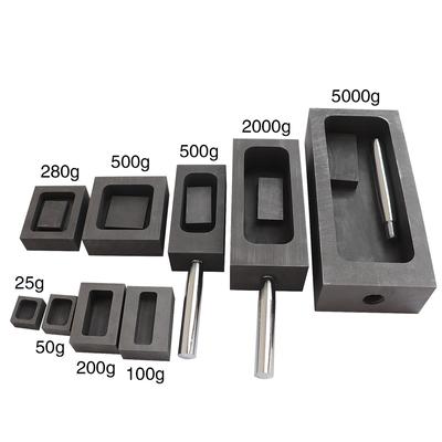 0,25-5 кг графитовый слиток, тигель, форма для плавки, литья, рафинирования золота, серебра, металла, алюминия, меди, латуни