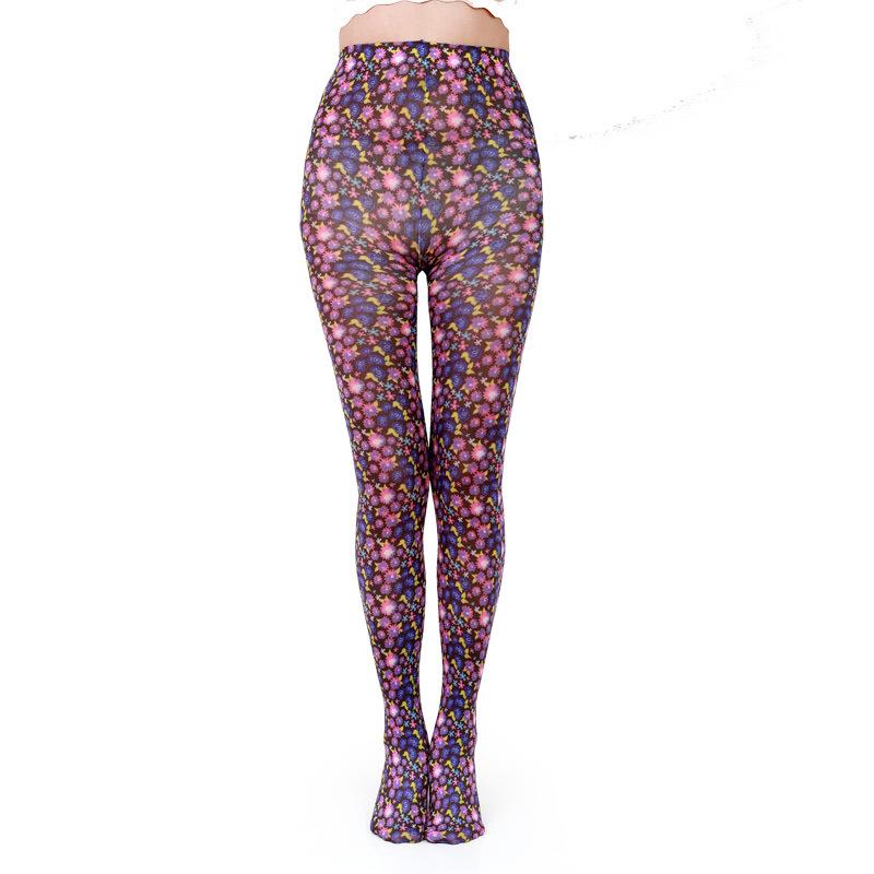 Весенне-летние тонкие колготки с цветочным принтом, универсальные чулки с узором «бабочки», женские колготки, чулочные изделия, устойчивые к зацепкам