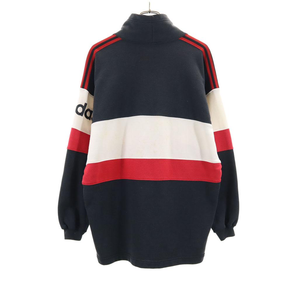 Adidas 80-е Сделано в Японии, сделано Descente, винтажный свитшот-тренер с длинным рукавом и высоким воротником, мужской, б/у