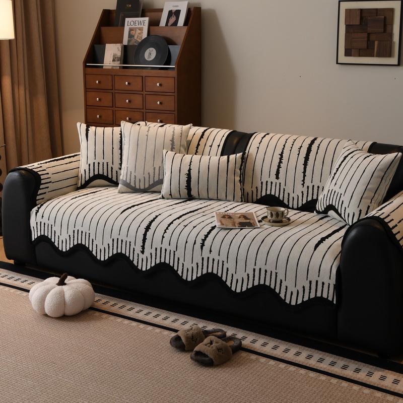 Premium Special-Shaped Sofa Cushion New Four-Season Universal Non-Slip Leather Sofa Straight Row Seat Cushion Cover Cloth Towel Cover