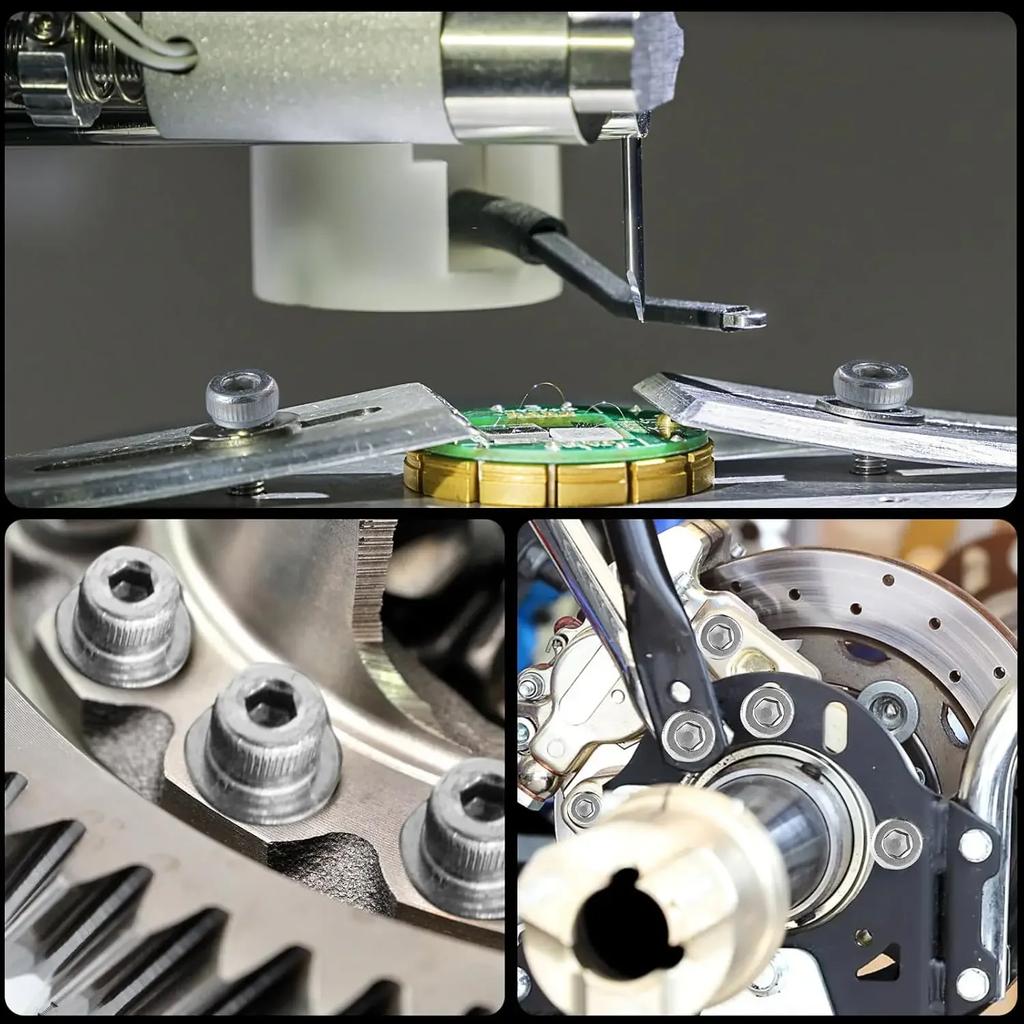 Набор винтов из нержавеющей стали VKKM 830 штук M2, включая гайки, шайбы и инструменты, различные характеристики, практичный предпочтительный.