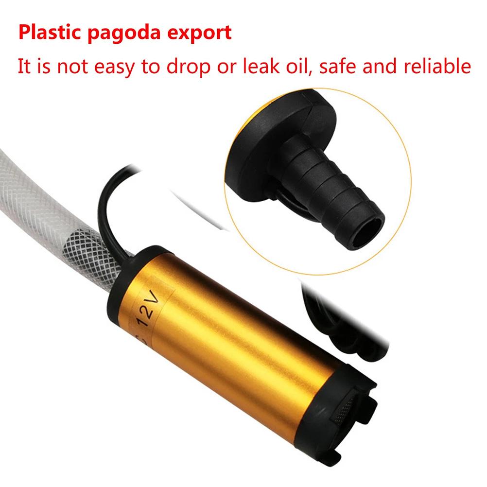 DC 12V24V Electric Submersible Oil Pump Portable Water Diesel Pump Stainless Steel Water Oil