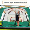 ZISIZ Portable Double-Layer 2-Room 1-Hall Camping Tent
