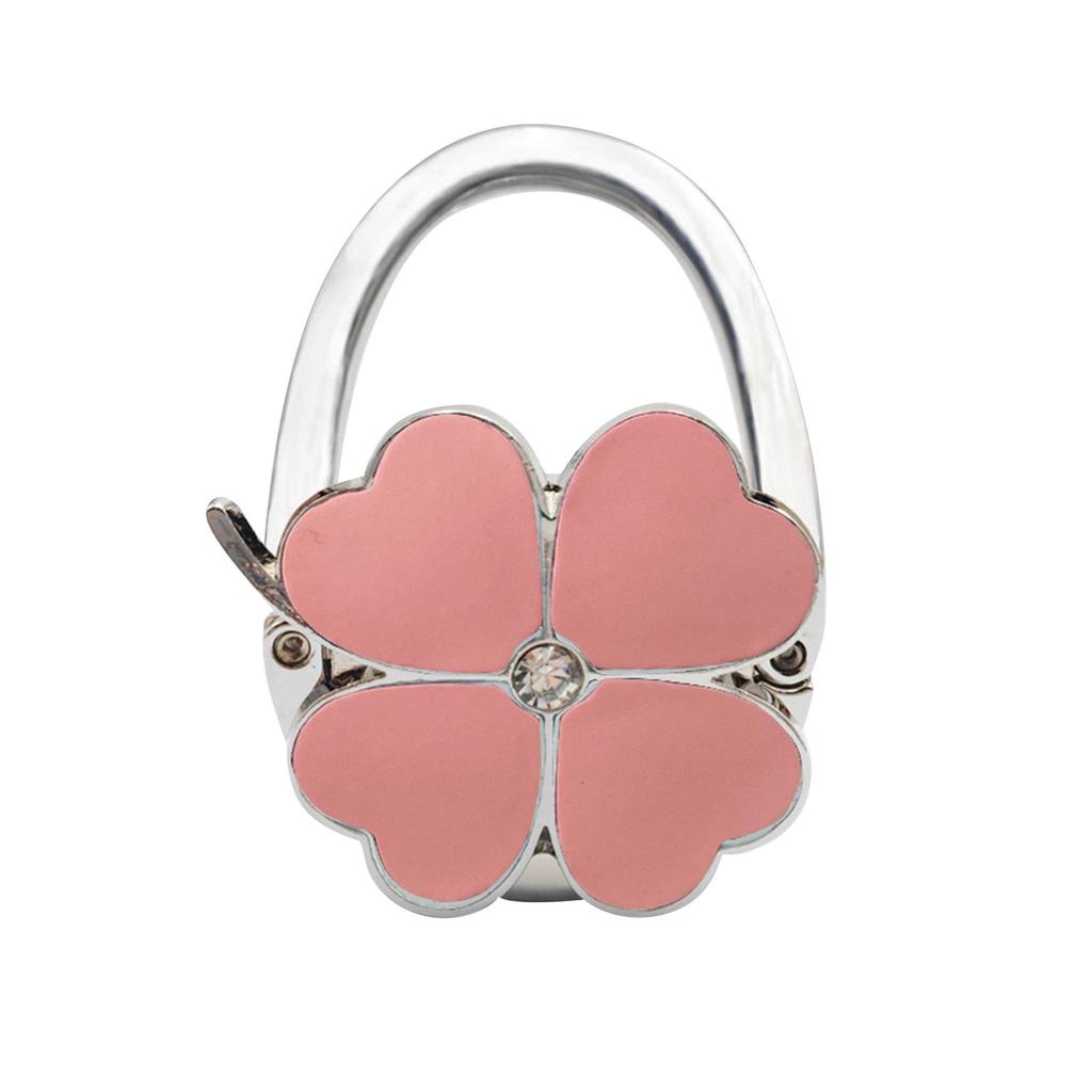 Четырехлепестковый внешний крючок для сумки, складной портативный крючок, однотонный кожаный крючок для боковой сумки на стол, крючок для сумки