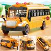 Игрушки Модели Машинок Игрушки Большие Автобусы Симуляция Школьный Автобус Двухэтажный Автобус Кабриолет Инерционный Свет Звук Малыши Дети Подарок