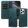 Leather Wallet Flip Case For OPPO Reno 15 Pro Max mini 15F 14 14F 13 13F 12 12F 11 11F 10 Cat and Butterfly Embossed,Wrist Strap