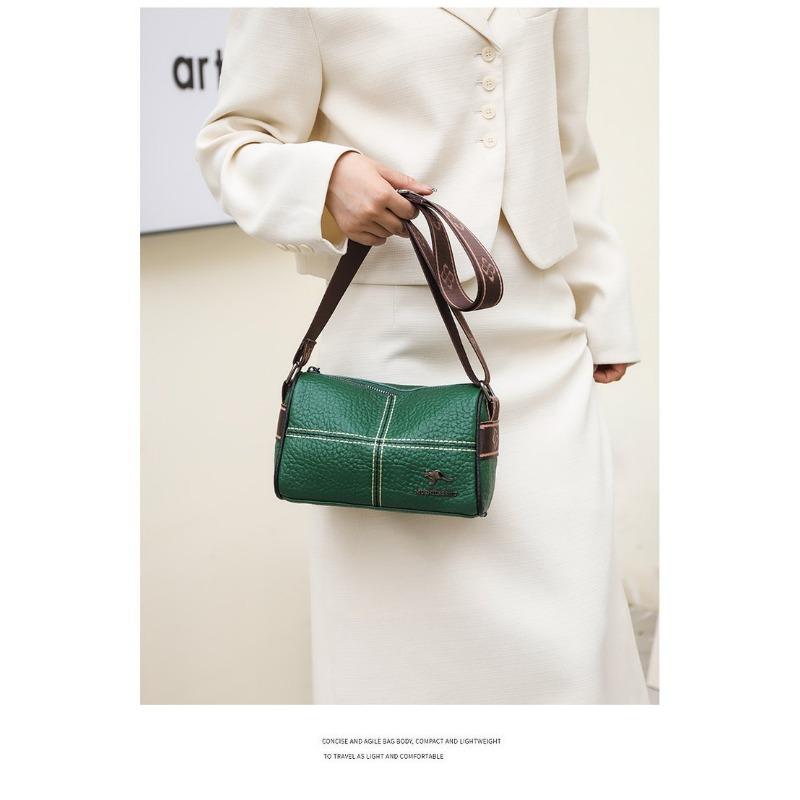 Женская сумка, широкий плечевой ремень, сумка через плечо, маленькая квадратная сумка, сумка на одно плечо, мягкая кожаная сумка-подушка