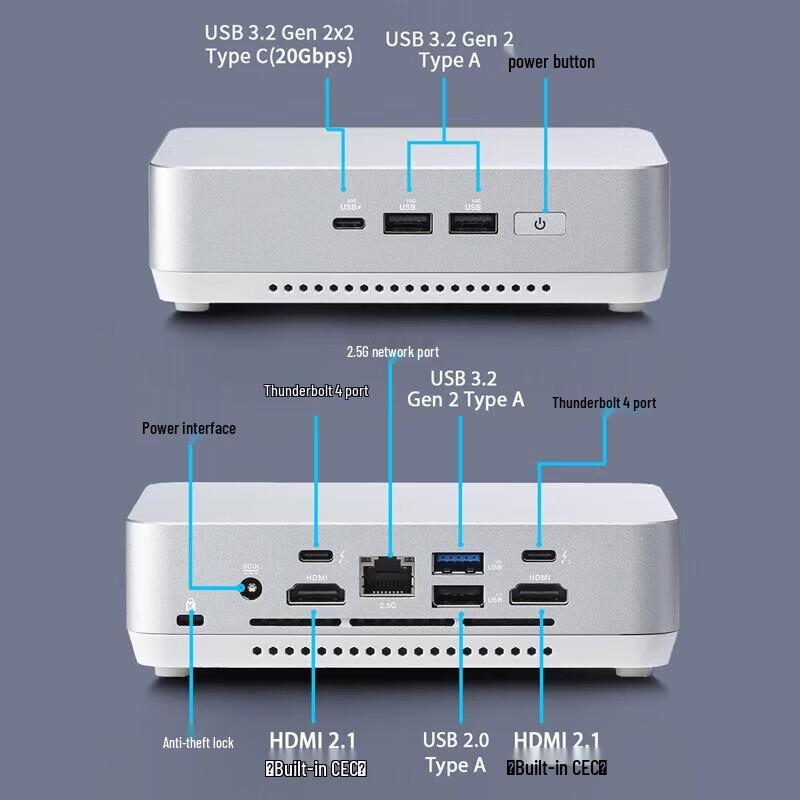 Asus Мини-ПК NUC14 Pro+ для ИИ и бизнеса (Китайская версия)