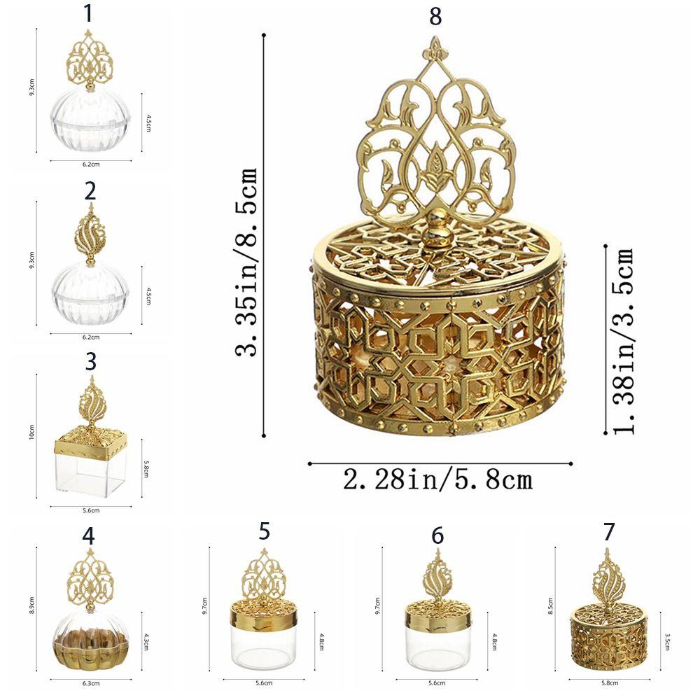 Handheld Gold Hollow Box European Style Packaging Gift Box Candy Container Box  Wedding Table