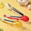 Comfortable Grip Outdoor BBQ Clamps Food Grade Kitchen Cooking Clip Silicone Food Tongs  Barbecue