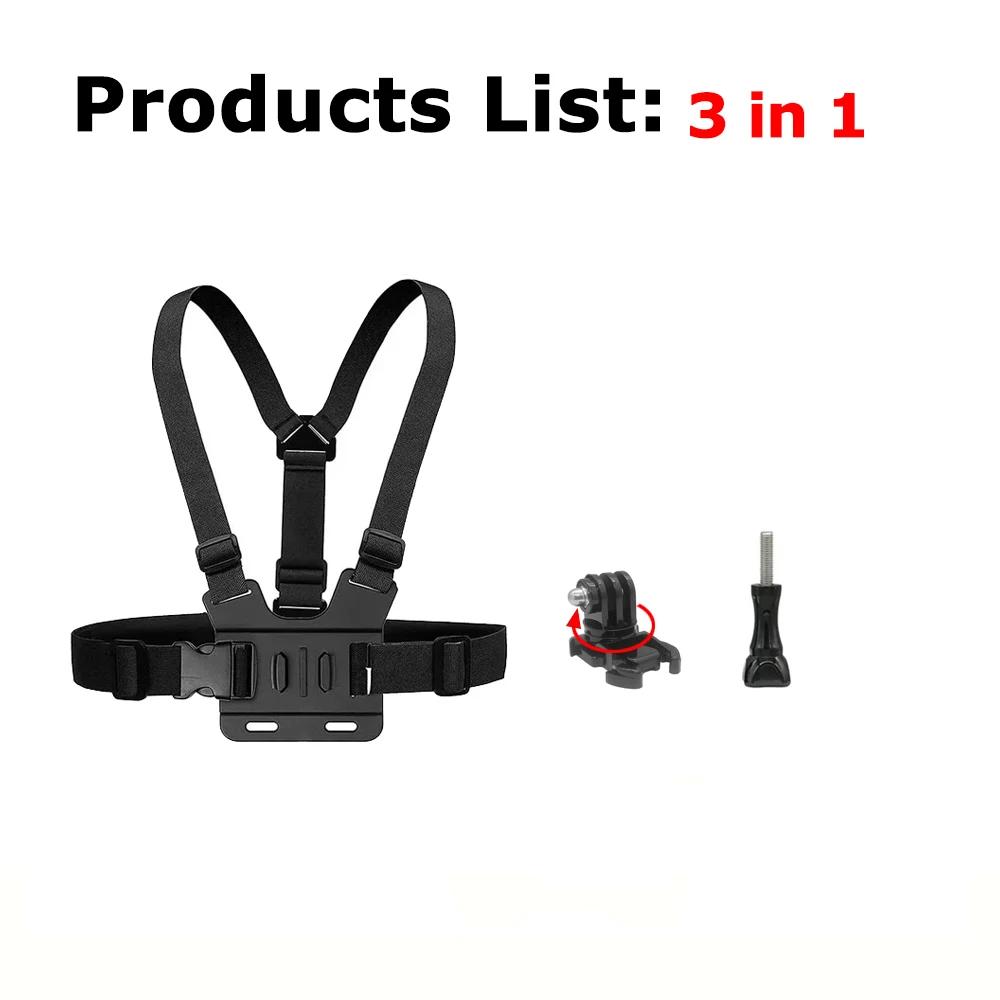 Нагрудный ремень для смартфона, регулируемое крепление для мобильного телефона Gopro Hero 12 11 10 9 Insta360 X3 DJI Action 3, аксессуары для камеры